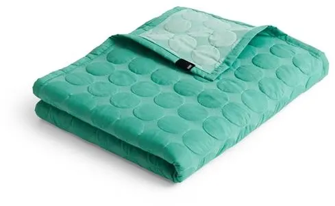 HAY Mega Dot Organic Sengetæppe 260x260 Sea Green